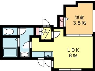 円山公園駅 徒歩5分 1階の物件間取画像